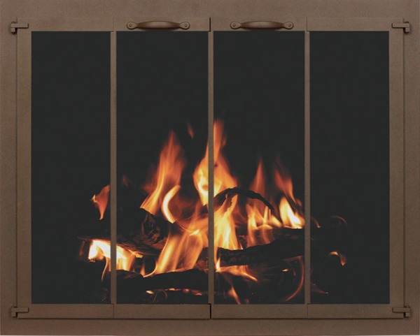 bifold aspire rust fireplace