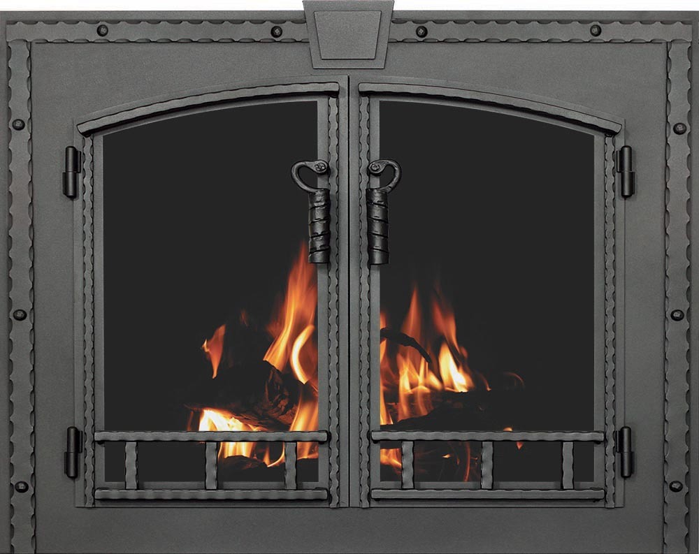 balcksmith arch conversion metal fireplace door