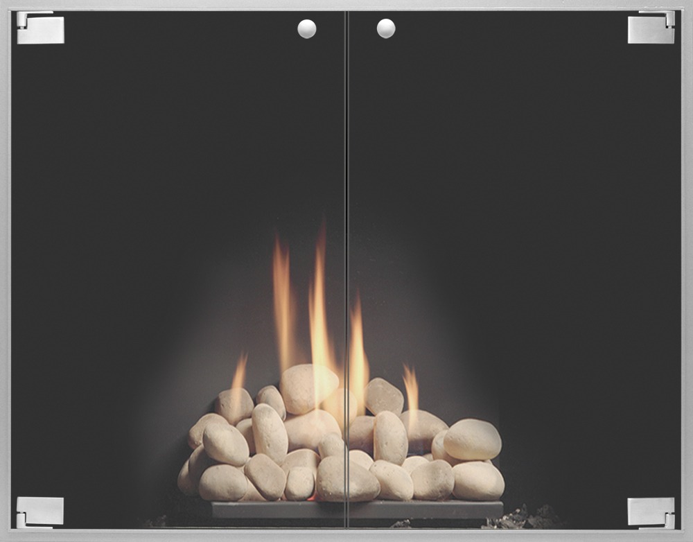 elite simple fireplace door