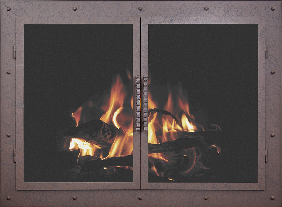 artisan fireplace door