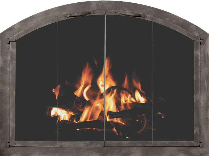 bariron door fireplace