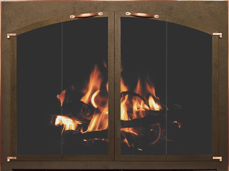 indoor fireplace door
