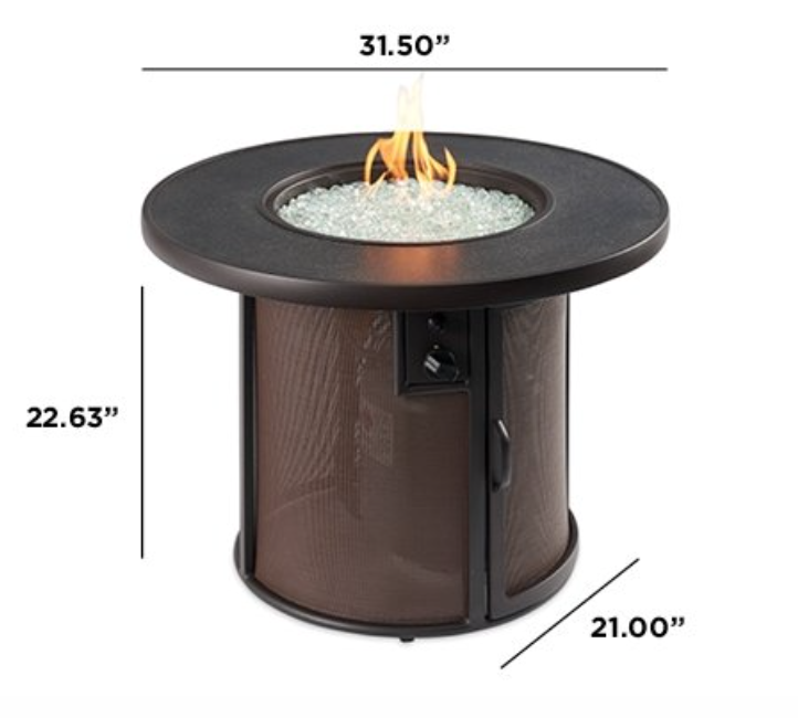 Stonefire Gas Fire Pit Table Dimensions